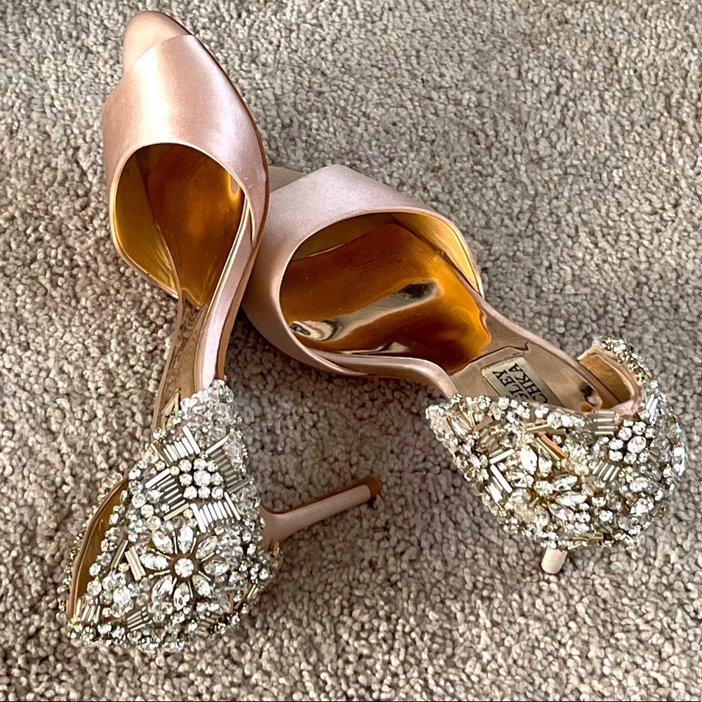 Badgley Mischka embellished heels